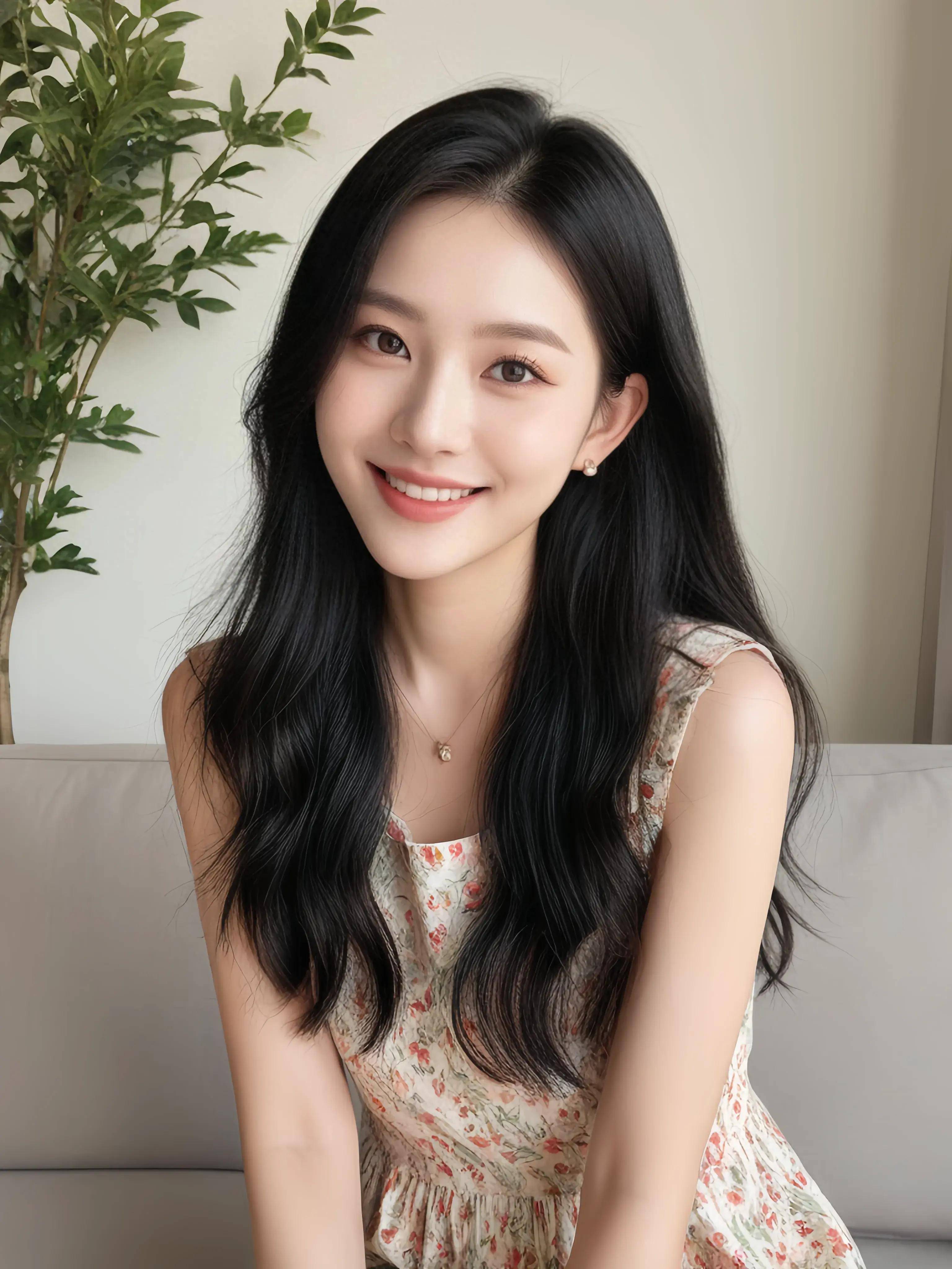 遇見碎花裙姐姐，那一抹甜美的笑容